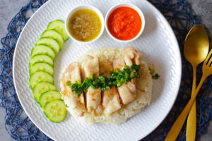 One Pot Hainanese Chicken Rice